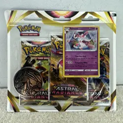 Pokemon TCG S&S Astral Radiance Triple Blister Pack Sylveon NEW AND SEALED - Image 1