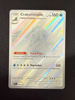 Crabominable - 149/142 Stellar Crown - Pokemon - Illustration Rare (NM) - Image 1