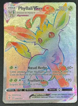 CARTE POKEMON PHYLLALI VMAX 204/203 🇫🇷 FR 🇫🇷 EVOLUTION CELESTE - Image 1