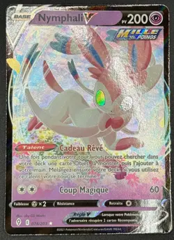 CARTE POKEMON NYMPHALI V 074/203 🇫🇷 FR 🇫🇷 EVOLUTION CELESTE - Image 1