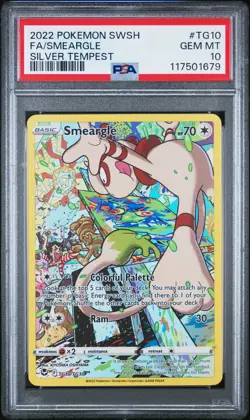 Pokemon Silver Tempest # TG10 Full Art Smeargle PSA 10 GEM MINT! Trusted Seller! - Image 1