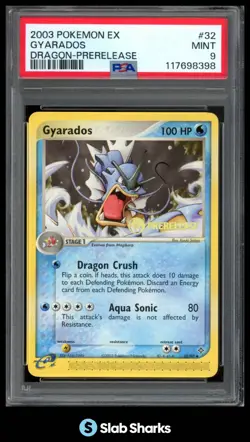 2003 POKEMON EX DRAGON PRE-RELEASE #32/97 GYARADOS PSA 9 - Image 1