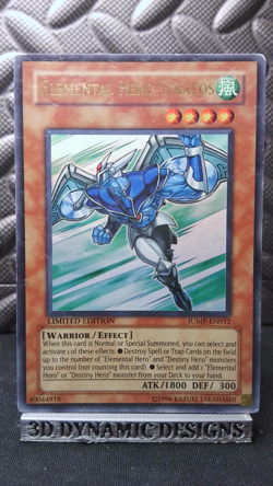 | Yugioh Elemental Hero Stratos JUMP-EN012 Ultra Shonen Jump Promo HP 🔥 | - Image 1