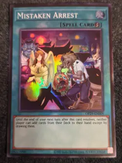 Yu-Gi-Oh! Mistaken Arrest OP29-EN009 Super Rare Near Mint - Image 1