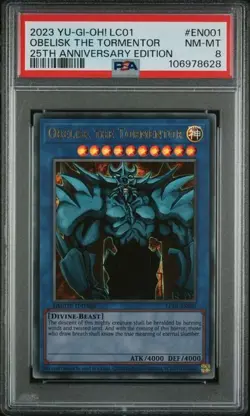 Obelisk the Tormentor LC01-EN001 - PSA 8 - YU-GI-OH! 25th Anniversary Edition - Image 1