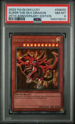 Slifer the Sky Dragon LC01-EN002 - PSA 8 - YU-GI-OH! 25th Anniversary Edition - Image 1