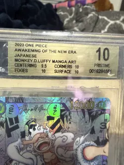 2023 One Piece Awakening of the New Era Monkey.D.Luffy Manga Japanese Art BGS 10 - Image 2