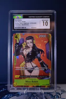 Nico Robin ST29-009 Borderless CGC 10 One Piece Egghead Starter Deck - Image 1