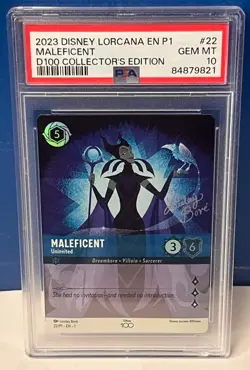Lorcana D100 Collector Edition Promo Complete Set of 6, All PSA 10 - Image 3