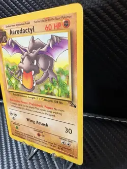 Aerodactyl 16/62 Fossil Non Holo Rare WOTC 1999 Pokemon Card LP - Image 3
