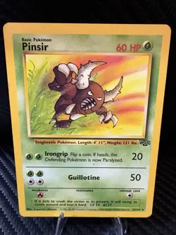 Pinsir 25/64 Jungle Set Pokemon Card LP Non-Holo Vintage WOTC 1999 - Image 1