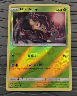 Phantump & Mimikyu 6/145 Guardians Rising Reverse Holo Pokemon Card NM - Image 1