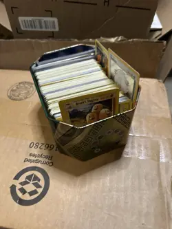 Pokemon Card X300 Mixed Collection Used Storage Unit Find With Holo Cards - Image 1