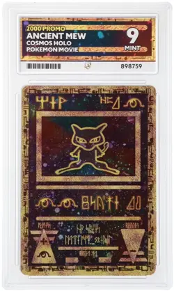 Ancient Mew 2000 Pokemon Movie Promo Cosmos Holo ACE 9 Graded Card - Image 1