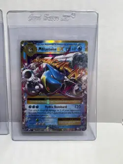 2016 POKEMON XY EVOLUTIONS #22/108 M BLASTOISE EX Bonus Card - Image 2