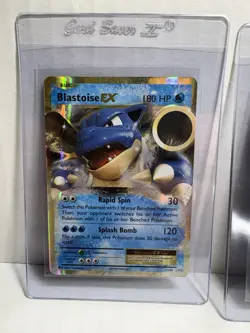 2016 POKEMON XY EVOLUTIONS #22/108 M BLASTOISE EX Bonus Card - Image 3