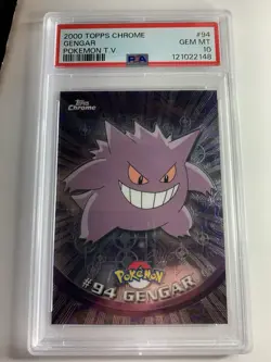 2000 Topps Chrome Pokemon Series 2 #94 Gengar PSA 10 ***GEM MINT*** - Image 1