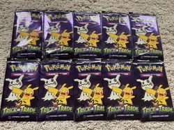 40x New Packs Pokemon Halloween Trick or Trade Booster 120 Cards Total - Image 1