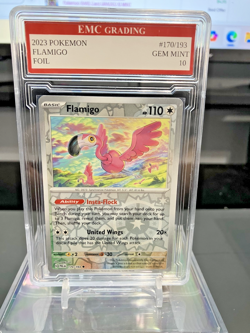 2023 FLAMIGO HOLO FOIL #170/193 Pokemon Card GRADED 10 MINT - Image 1