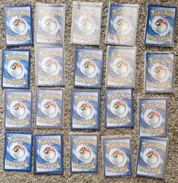 Pokemon TCG 20 Mega EX and EX Holo Card Lot #1 in Sleeves - Image 2