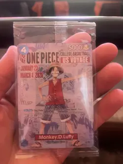 Bandai Namco One Piece US Voyage Monkey D. Luffy Promo Holo ST01-006 2 Cards - Image 1