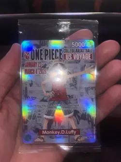 Bandai Namco One Piece US Voyage Monkey D. Luffy Promo Holo ST01-006 2 Cards - Image 3