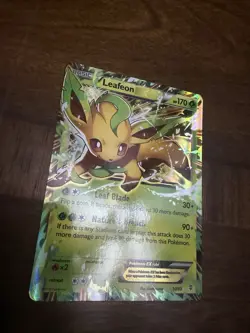 Pokemon Leafeon EX Holo Basic Plant 170 HP 10/83 2016 Pokemon Card English - Image 2