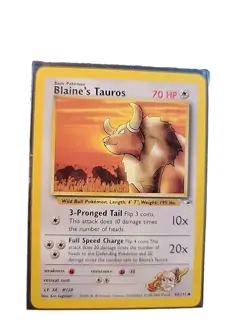 🚀Pokemon Blaine's Lot, Set Of 5 Vintage 1999 Cards. Near Mint 🚀 - Image 3