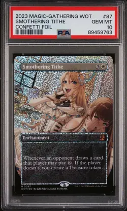 PSA 10 Smothering Tithe (Anime Borderless) (Confetti Foil) LOW POP - Image 1