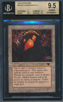 Antiquities Mishra's Workshop BGS 9.5 Graded Magic MTG (9051) - Image 1