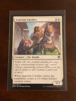 Magic the Gathering Dominaria United Argivian Cavalier - Image 1