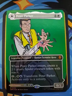 Peter Parker / Amazing Spider-Man M 0233 Borderless Foil | Magic The Gathering - Image 1