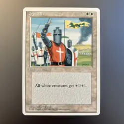 Crusade MINT 4th Edition Banned Rare 1995 MTG Magic - Image 1