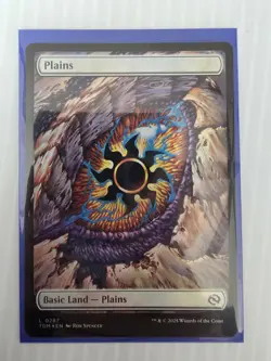 Plains - #287 Foil - Tarkir: Dragonstorm - Dragon eye - Mtg - Image 1