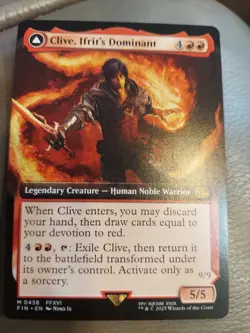Clive, Ifrit's Dominant (Borderless) (0458) Final Fantasy MTG - NM non-foil - Image 1