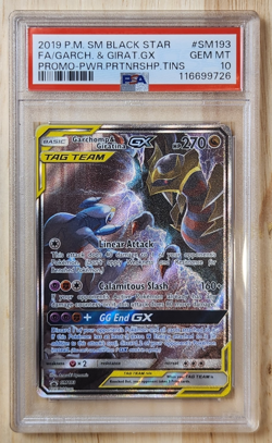 Pokemon Garchomp & Giratina GX Sun and Moon Promo Card SM193 - PSA 10 - Image 1