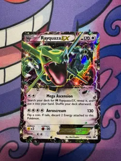 Pokemon Rayquaza EX Black Star Promo XY66 Holo Dragon Card XY Set English - Image 1