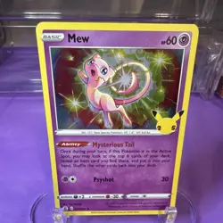 Pokemon Mew Celebrations 011/025 Holo Rare 60 HP English TCG Card - Image 1
