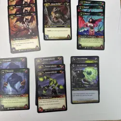 World Of Warcraft TCG Warlock Card Lot - Image 4