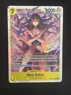 Bandai Nico Robin EB03-055 SR Full Art 8000 Power One Piece Heroines Card - Image 1