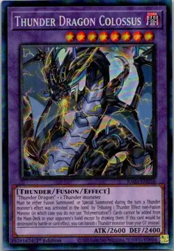 Thunder Dragon Colossus RA03-EN036 Collector's Rare 1st Edition Yu-Gi-Oh! Card - Image 1