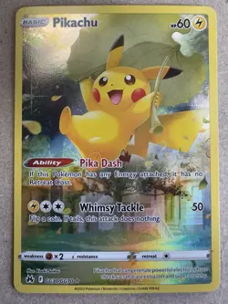 Pikachu GG30/GG70 Crown Zenith Galarian Gallery Holo Pokemon Card NM - Image 1