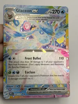 Pokemon TCG Glaceon EX 026/131 Double Rare Card Prismatic Evolutions (A1) - Image 3