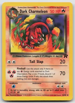 Pokemon Card Dark Charmeleon Uncommon Team Rocket 32/82 - Image 1