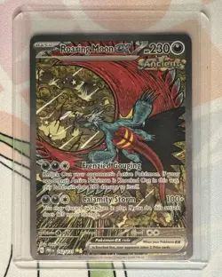 Pokemon TCG Prismatic Evolutions Roaring Moon EX Card 162/131 SIR - Image 1