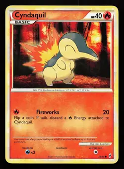 Cyndaquil 55/95 Common Call of Legends Pokemon Card - Image 1