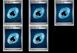 Pokemon TCG - Water Energy Cosmos Holo 5-Card Lot - Image 1