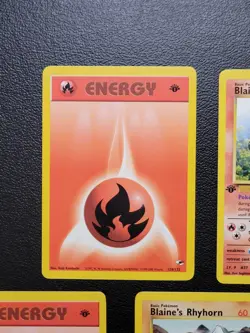 Pokemon 1st Edition Gym Challenge/Heroes Blaine's 8 Card Lot LP 🔥 🔥 - Image 5
