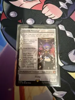 Magic the Gathering Summon: Bahamut Final Fantasy Mythic Card, Regular Non-Foil - Image 1