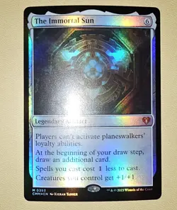 MTG FOIL The Immortal Sun 0393 Commander Masters Mythic Rare NM - Image 1